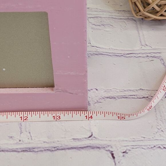 Rae Dunn PEACE LOVE JOY Pink Framed Wooden Sign Wall Art - Picture 6 of 8